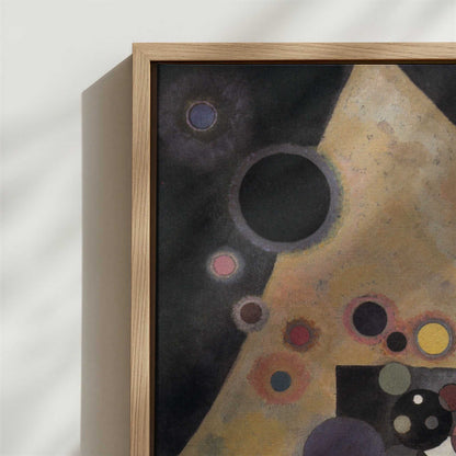 Framed Canvas - Close-up detail and texture of the framed canvas