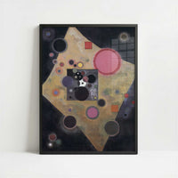 Accent in Pink (1926) by Wassily Kandinsky – Art Print - Art print in black frame