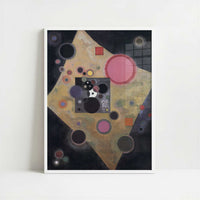 Accent in Pink (1926) by Wassily Kandinsky – Art Print - Art print in white frame