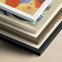 Black Strokes I (1913) by Wassily Kandinsky – Art Print - Close-up detail of the different frames