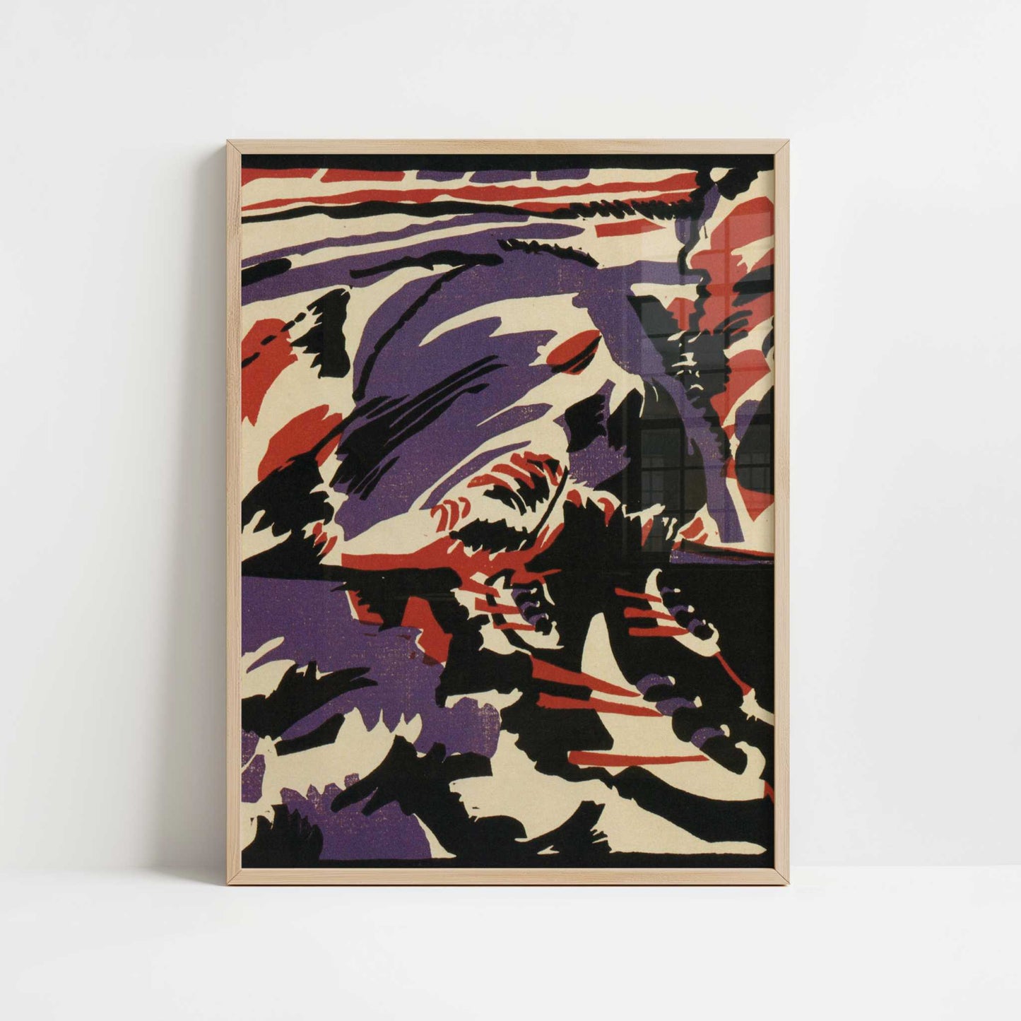 Boat Trip (1911) by Wassily Kandinsky – Art Print - Art print in oak frame