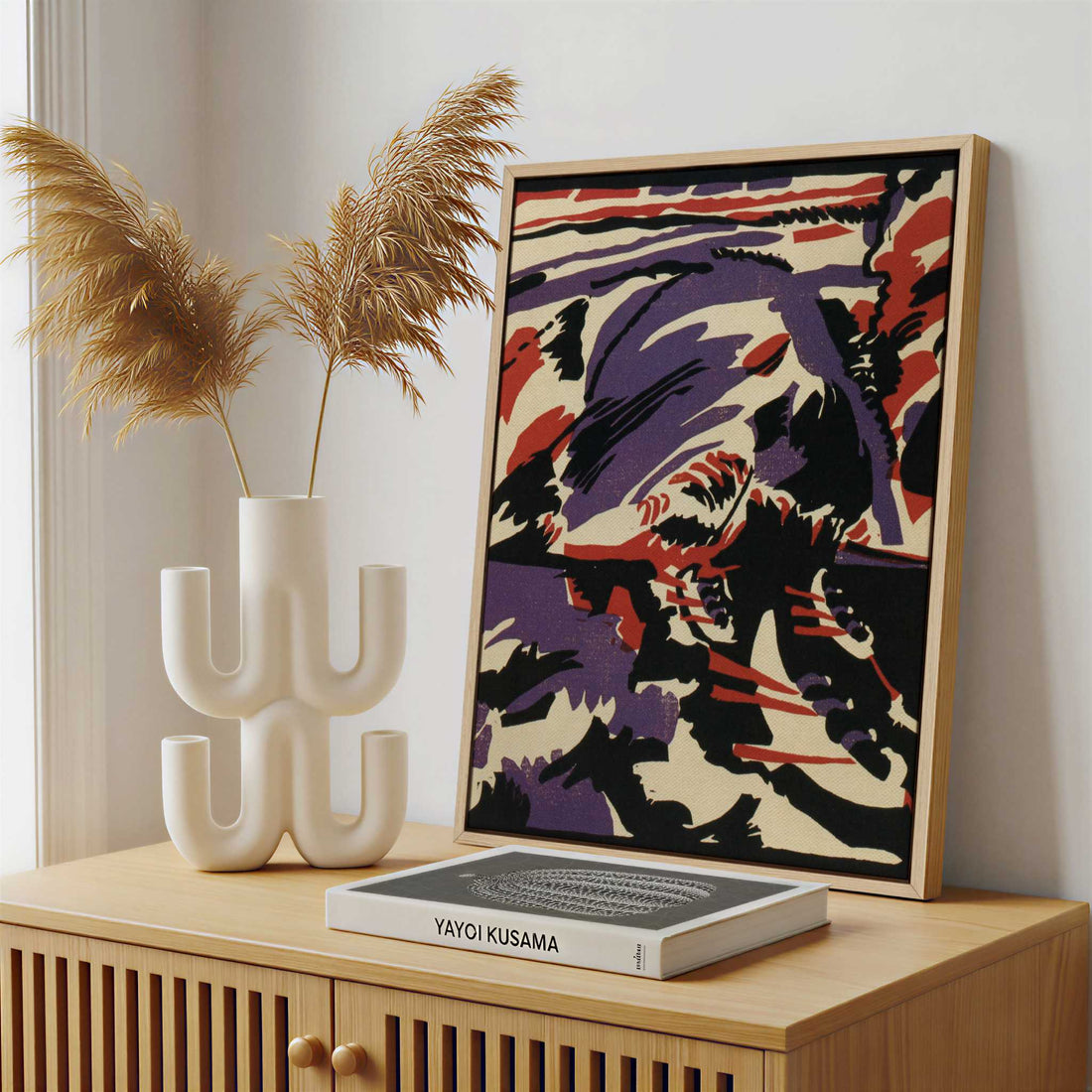 Framed Canvas - Framed canvas in a stylish interior setting