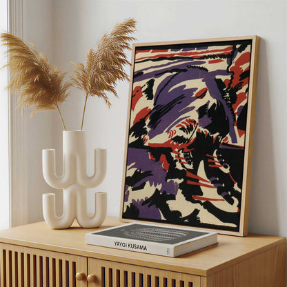 Framed Canvas - Framed canvas in a stylish interior setting