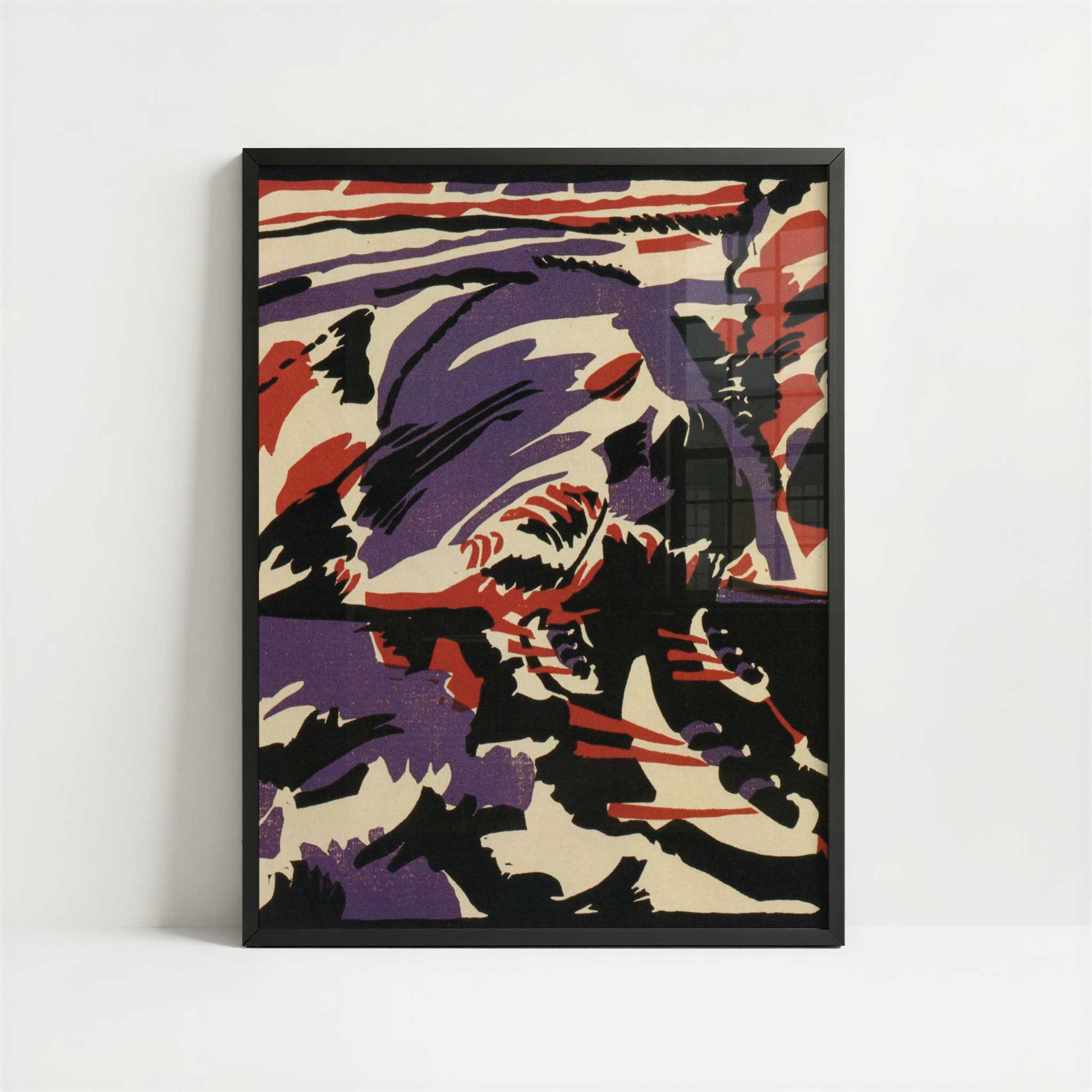 Boat Trip (1911) by Wassily Kandinsky – Art Print - Art print in black frame