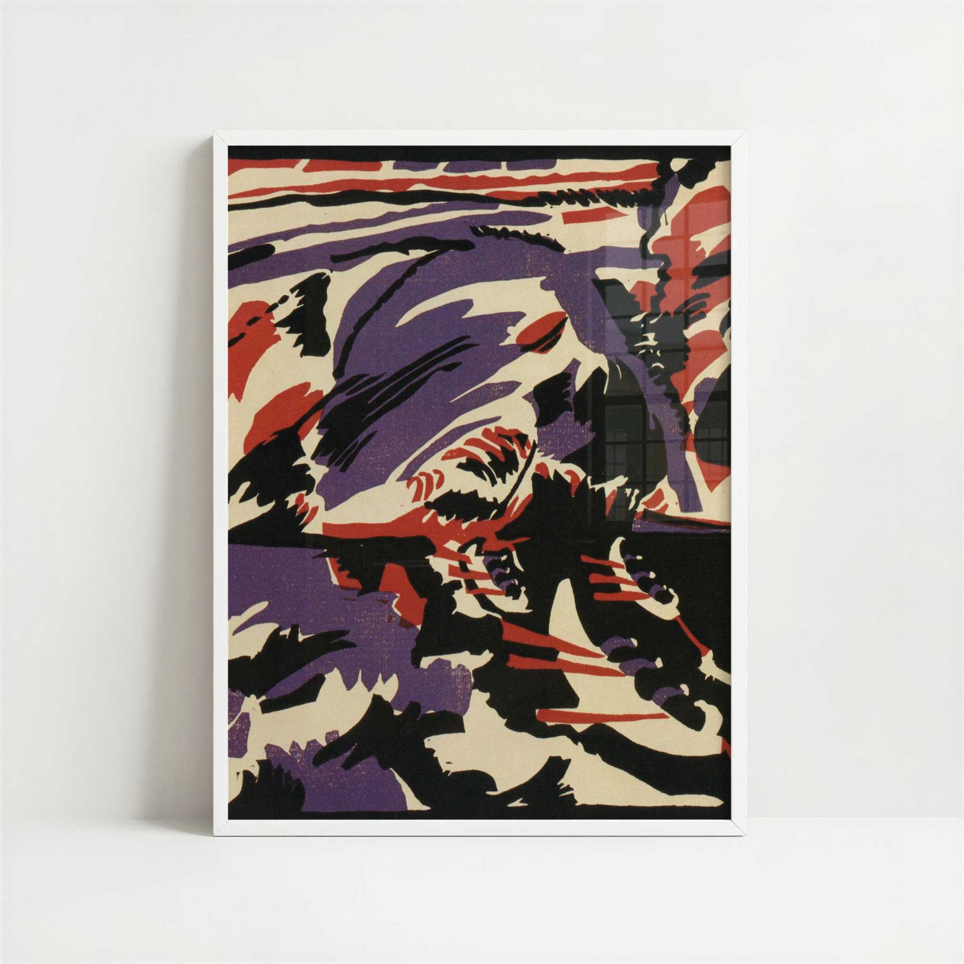 Boat Trip (1911) by Wassily Kandinsky – Art Print - Art print in white frame