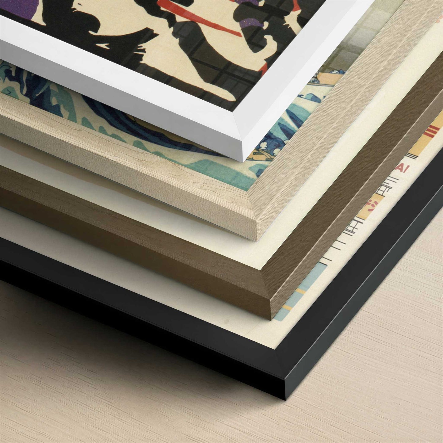 Boat Trip (1911) by Wassily Kandinsky – Art Print - Close-up detail of the different frames