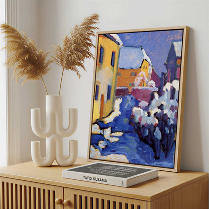 Framed Canvas - Framed canvas in a stylish interior setting