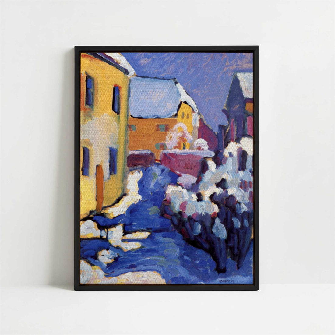 Framed Canvas - Framed canvas in black frame