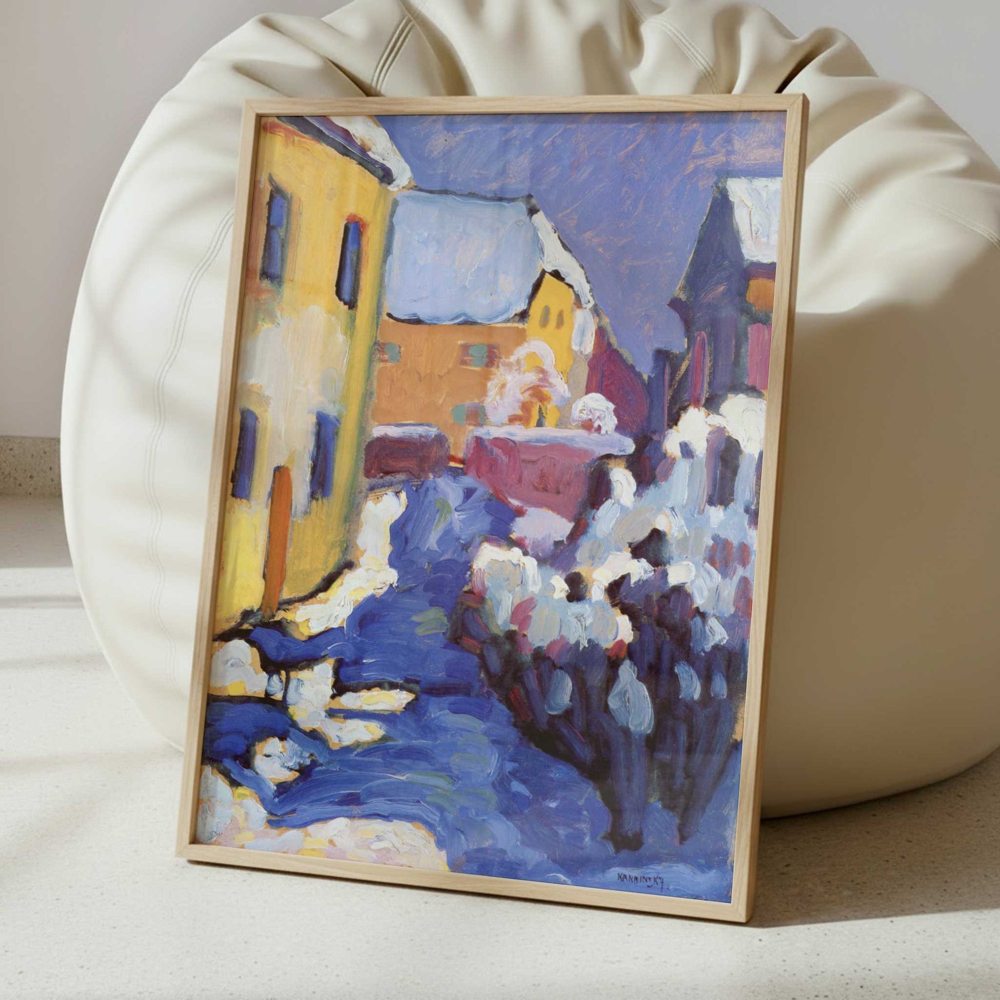 Cemetary & Vicarage in Kochel (1909) by Kandinsky – Art Print - Interior inspiration