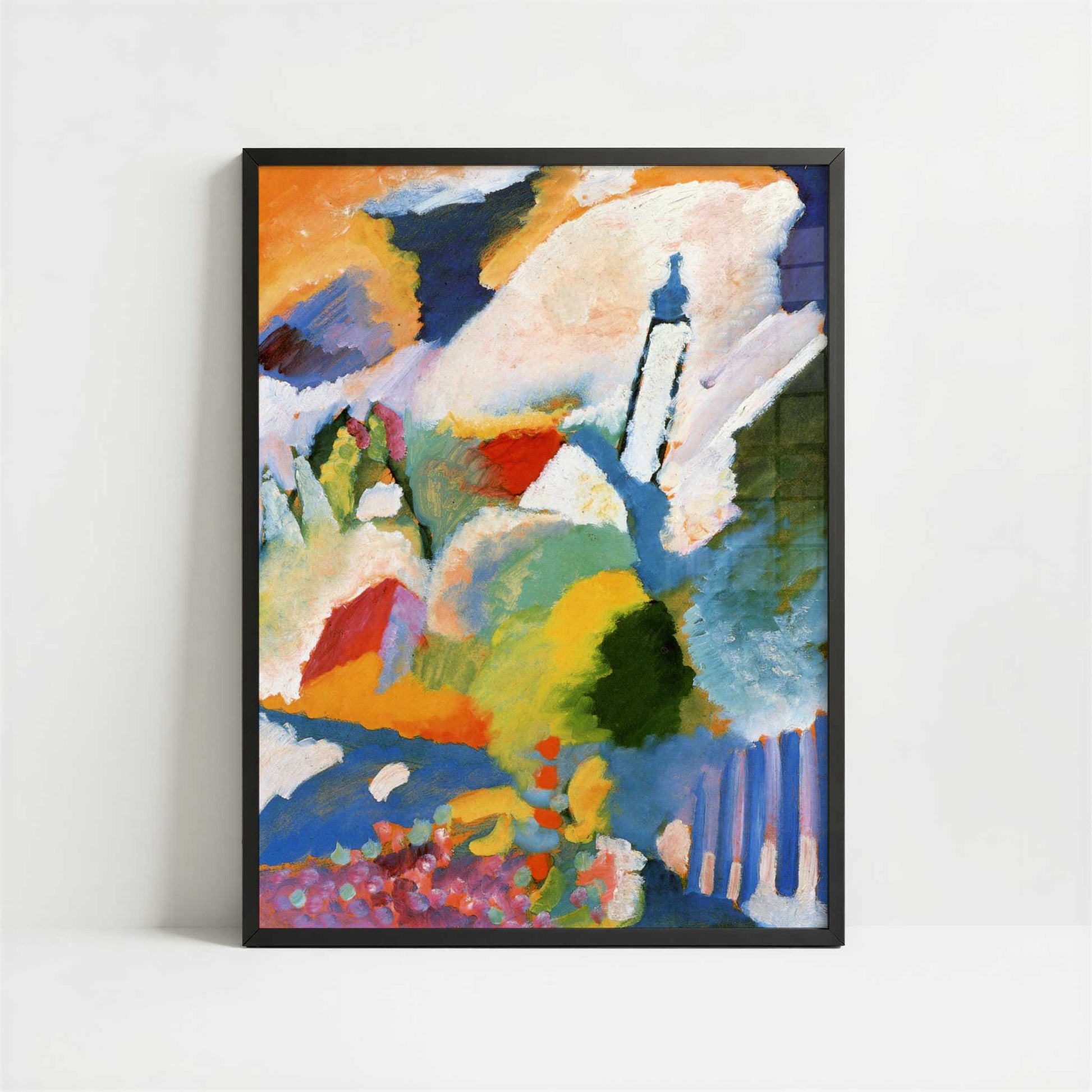 Church in Murnau (1910) by Wassily Kandinsky – Art Print - Art print in black frame