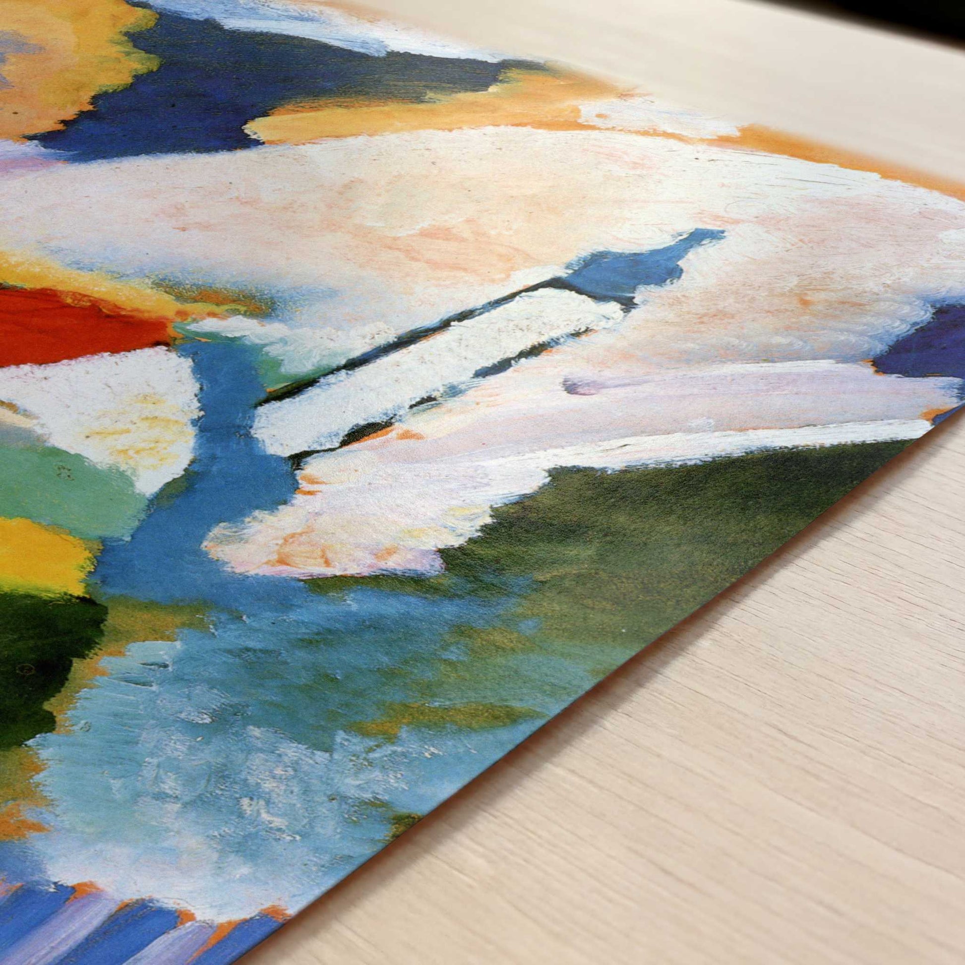 Church in Murnau (1910) by Wassily Kandinsky – Art Print - Close-up detail of the art print