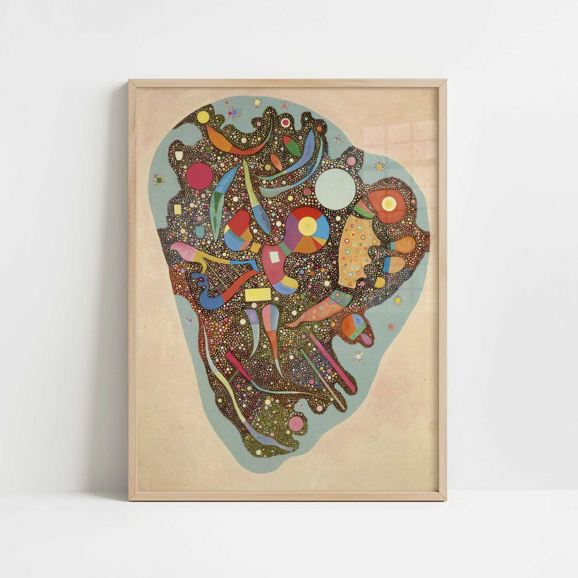 Colourful Ensemble (1938) by Wassily Kandinsky – Art Print - Art print in oak frame