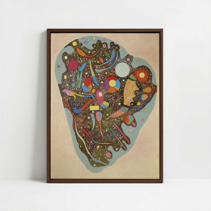 Framed Canvas - Framed canvas in dark wood color frame