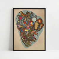 Framed Canvas - Framed canvas in black frame