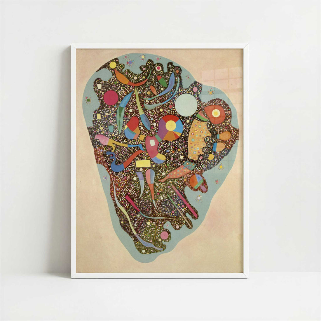Colourful Ensemble (1938) by Wassily Kandinsky – Art Print - Art print in white frame
