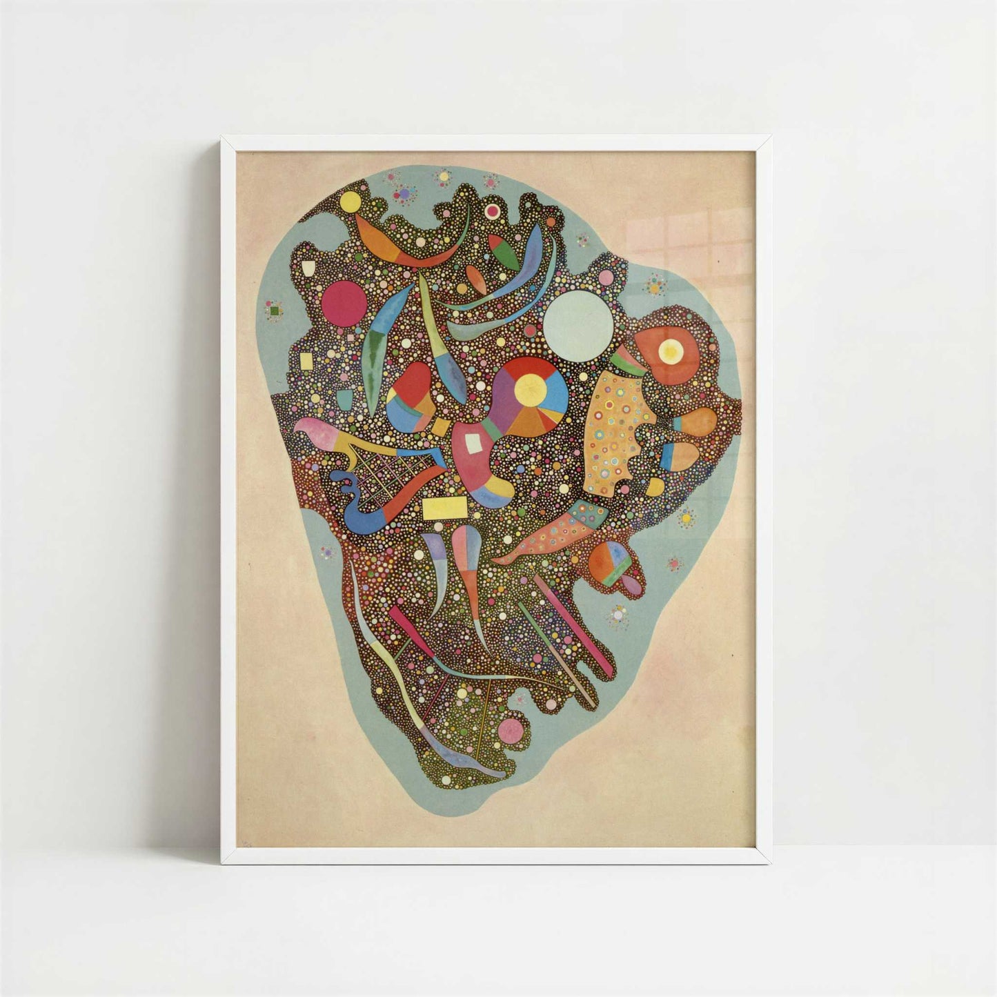 Colourful Ensemble (1938) by Wassily Kandinsky – Art Print - Art print in white frame