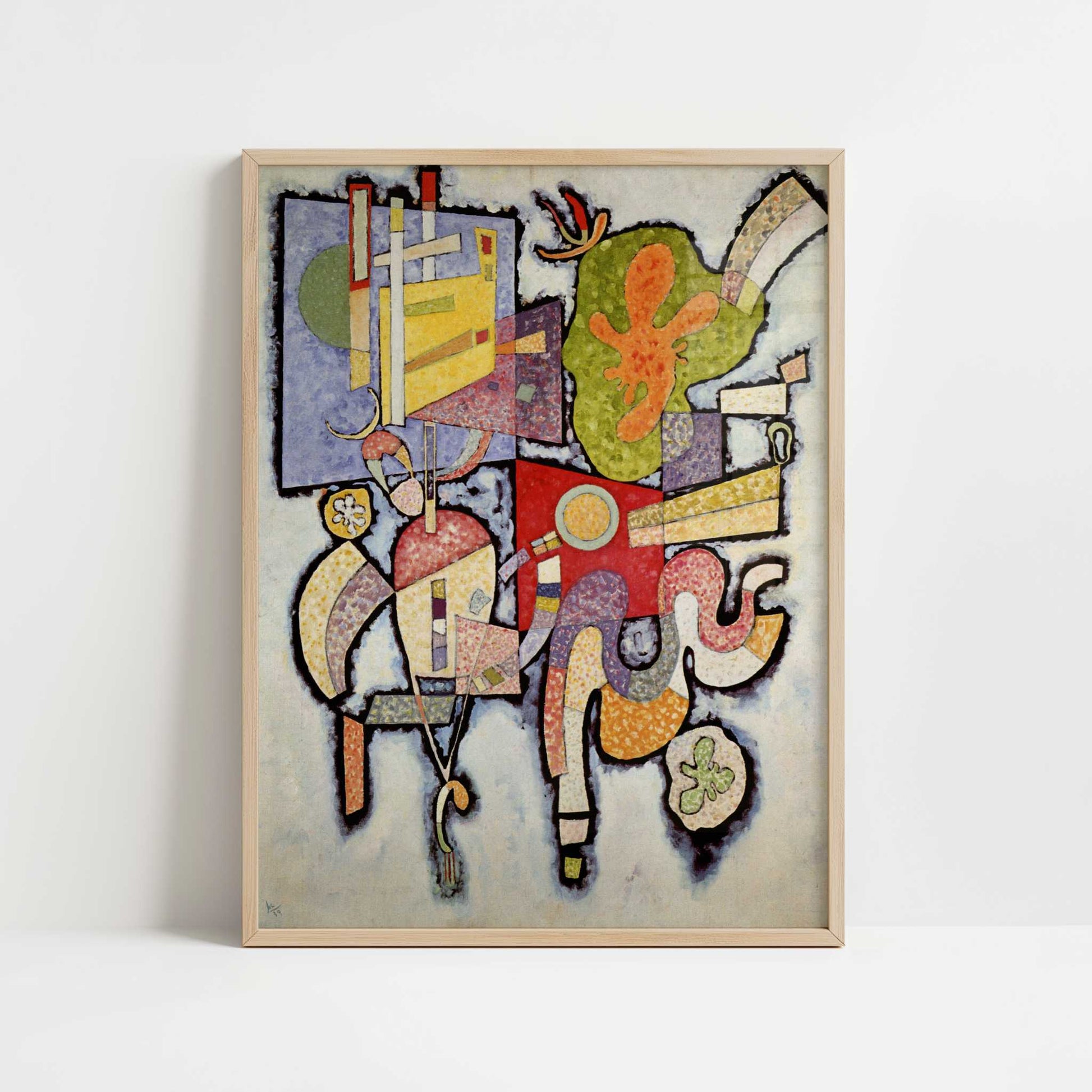 Complex-Single (1939) by Wassily Kandinsky – Art Print - Art print in oak frame
