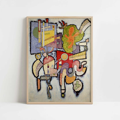 Complex-Single (1939) by Wassily Kandinsky – Art Print - Art print in oak frame