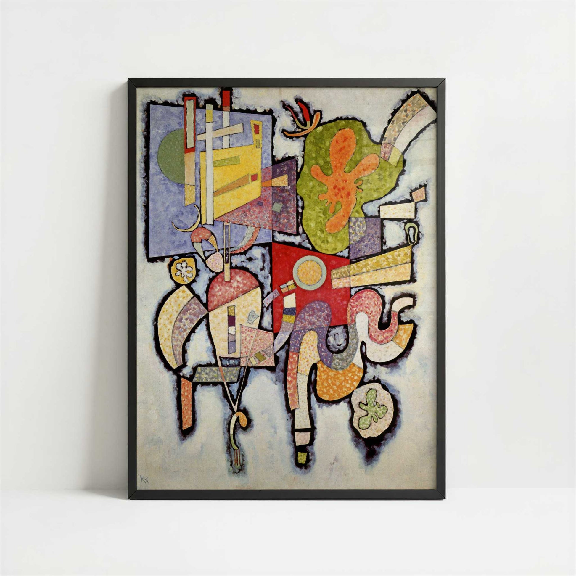 Complex-Single (1939) by Wassily Kandinsky – Art Print - Art print in black frame
