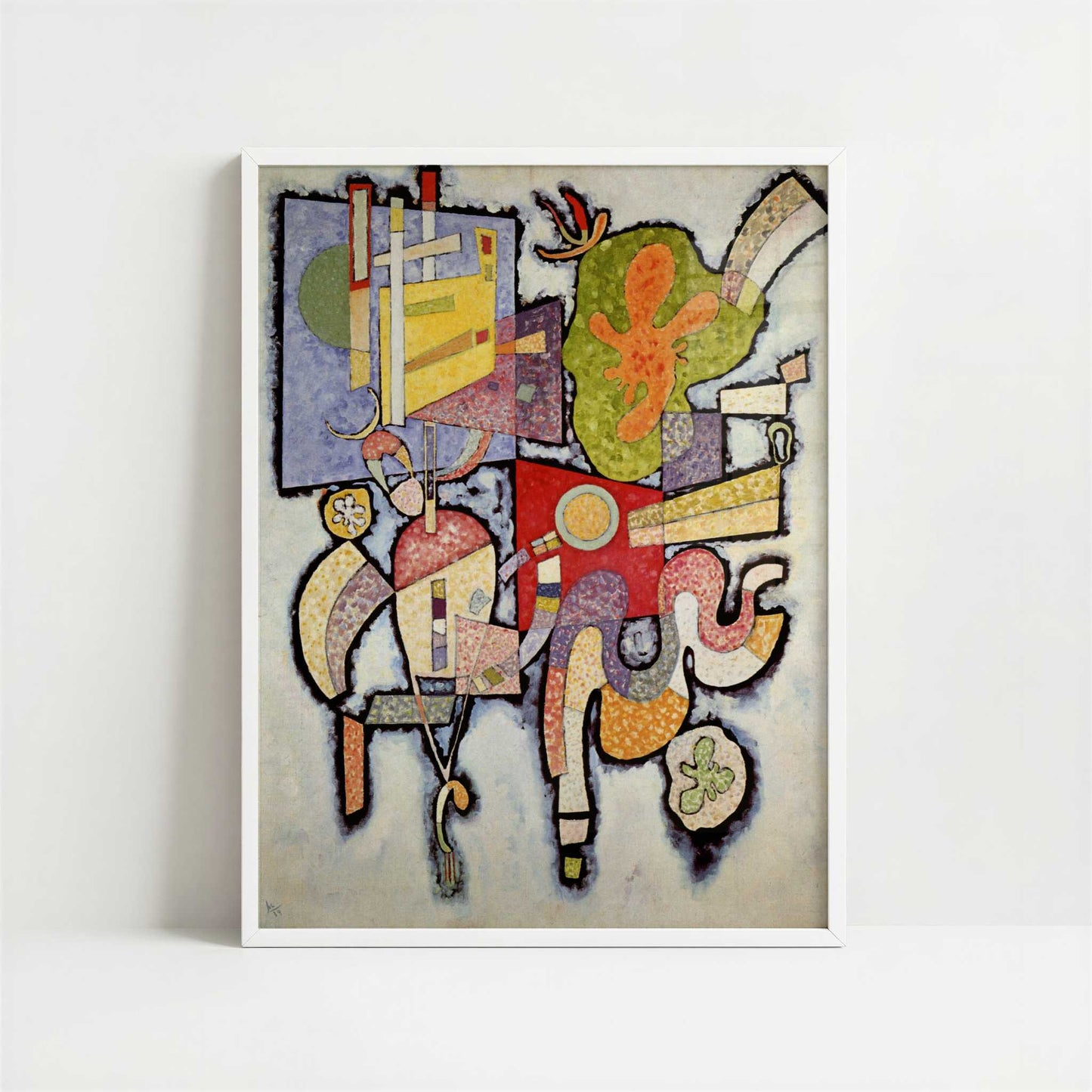 Complex-Single (1939) by Wassily Kandinsky – Art Print - Art print in white frame