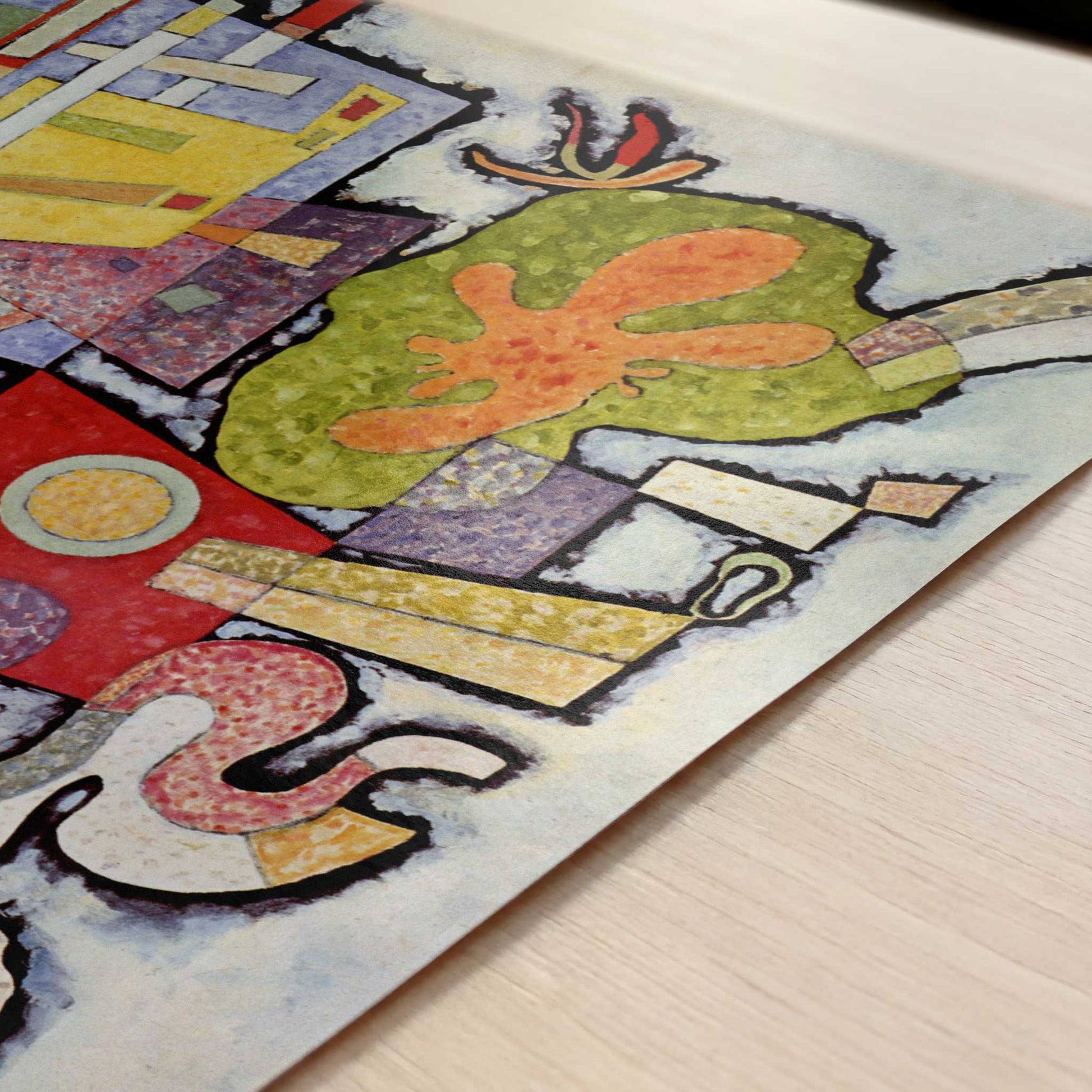 Complex-Single (1939) by Wassily Kandinsky – Art Print - Close-up detail of the art print