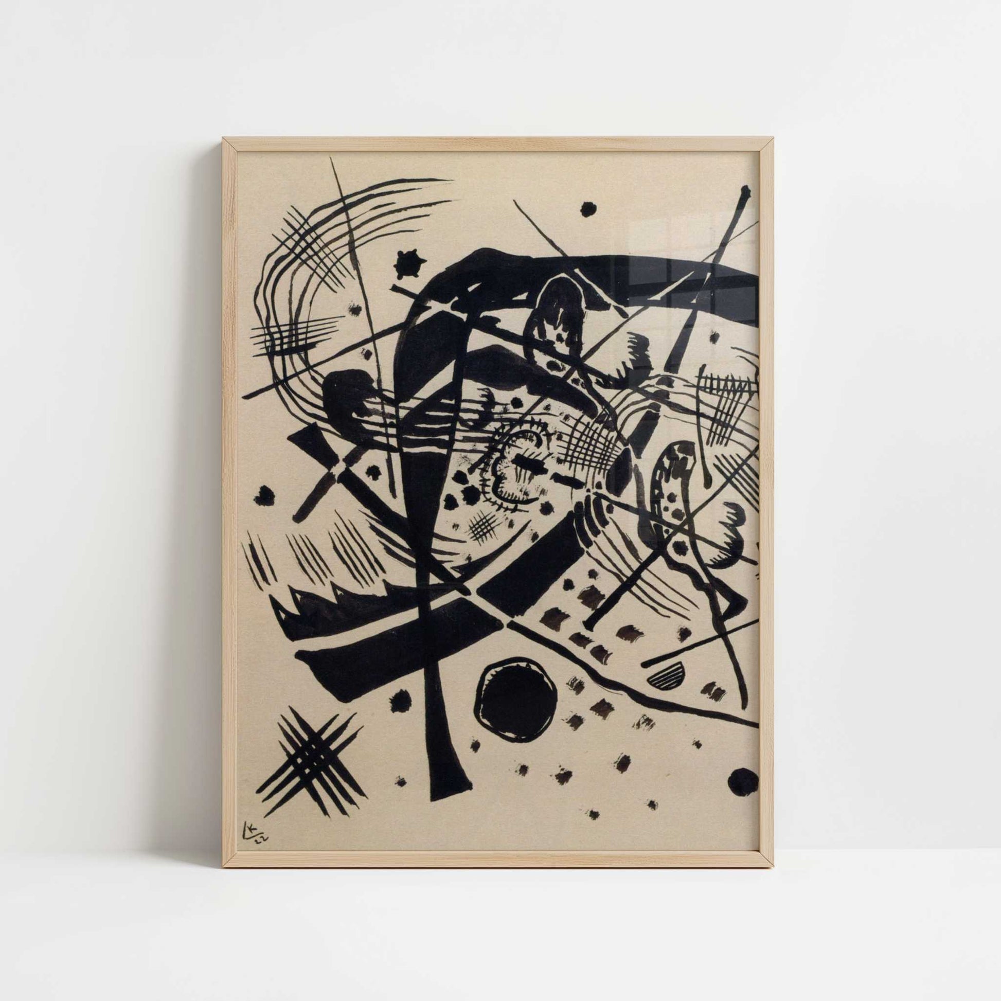 Composition (1922) by Wassily Kandinsky – Art Print - Art print in oak frame