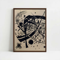 Framed Canvas - Framed canvas in dark wood color frame