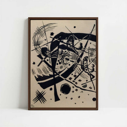 Framed Canvas - Framed canvas in dark wood color frame