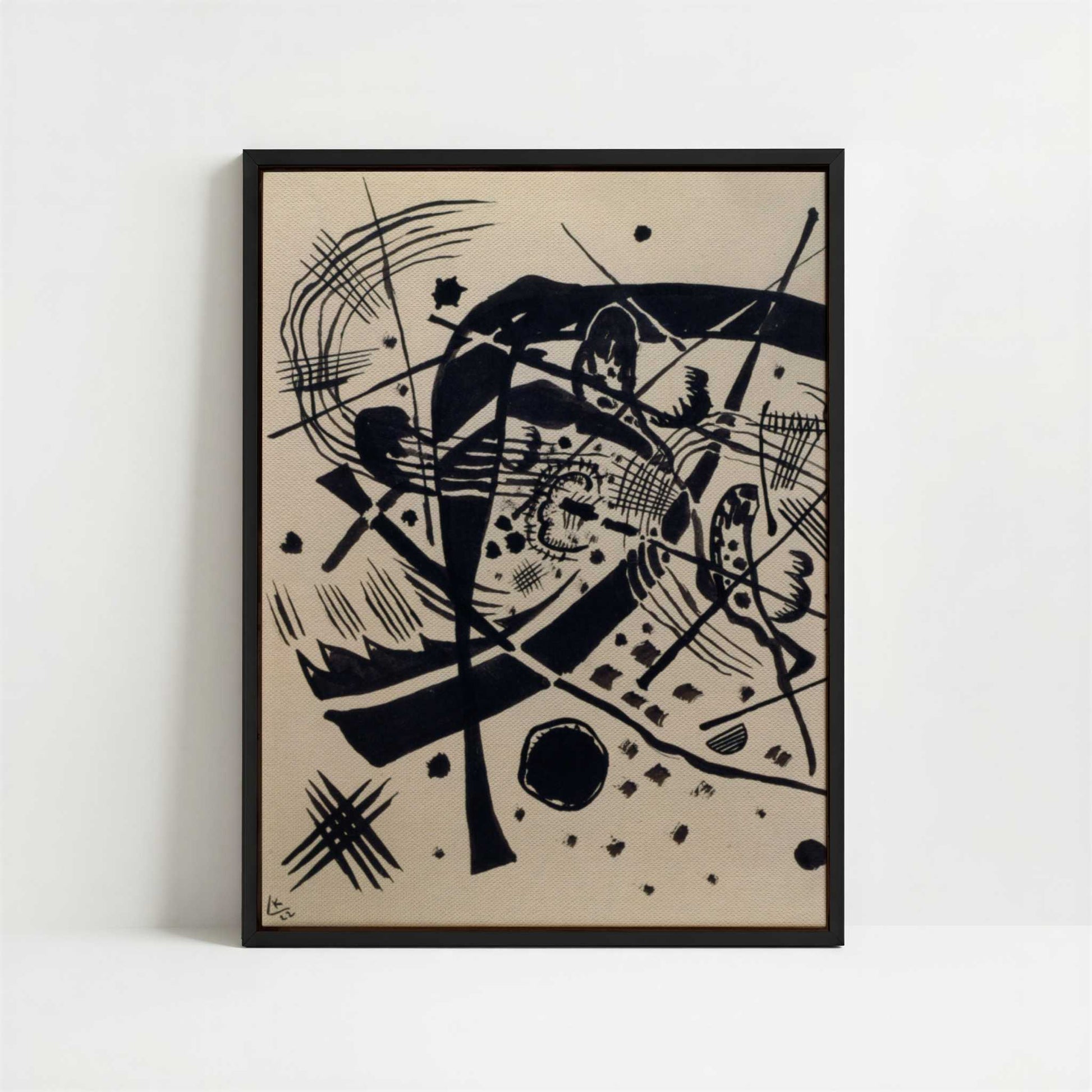 Framed Canvas - Framed canvas in black frame