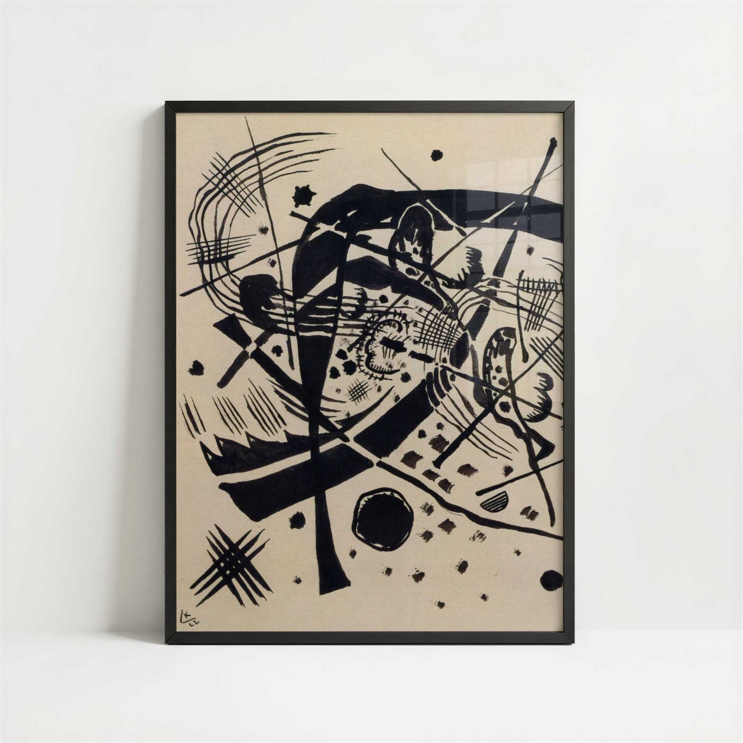 Composition (1922) by Wassily Kandinsky – Art Print - Art print in black frame