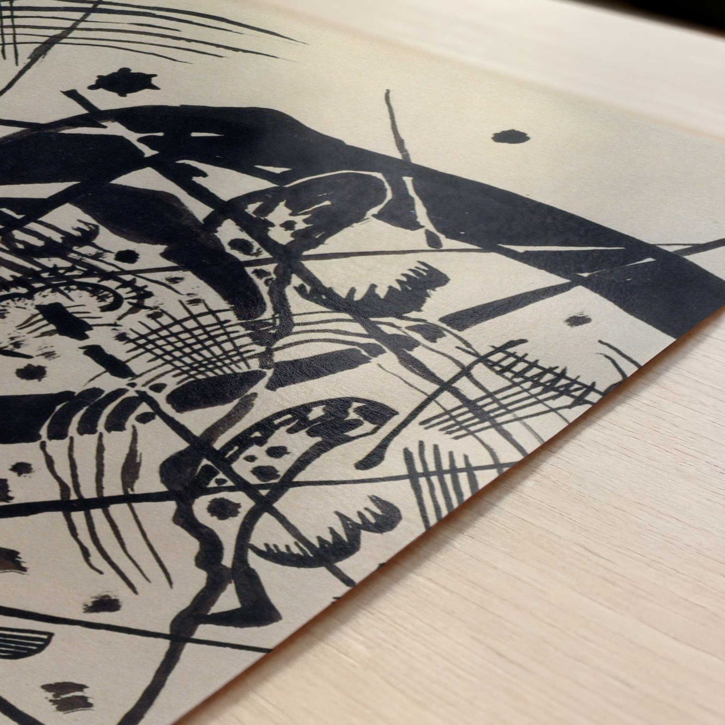 Composition (1922) by Wassily Kandinsky – Art Print - Close-up detail of the art print