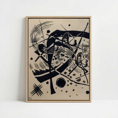 Framed Canvas - Framed canvas in oak color frame
