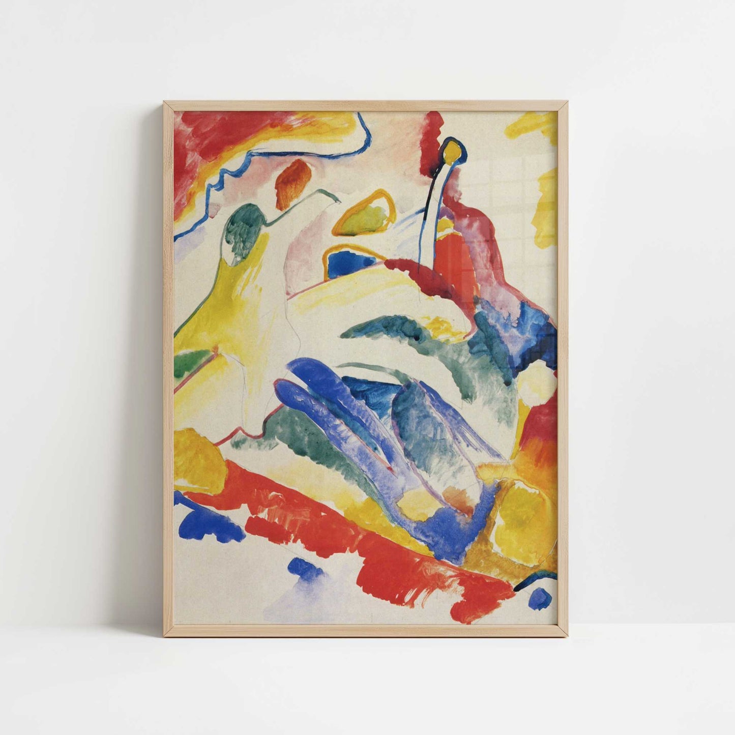 Composition II, Study (c.1910) by Wassily Kandinsky – Art Print - Art print in oak frame