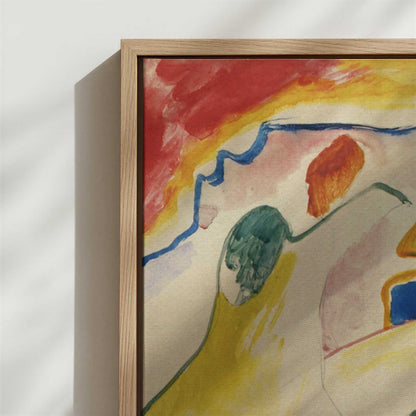 Framed Canvas - Close-up detail and texture of the framed canvas