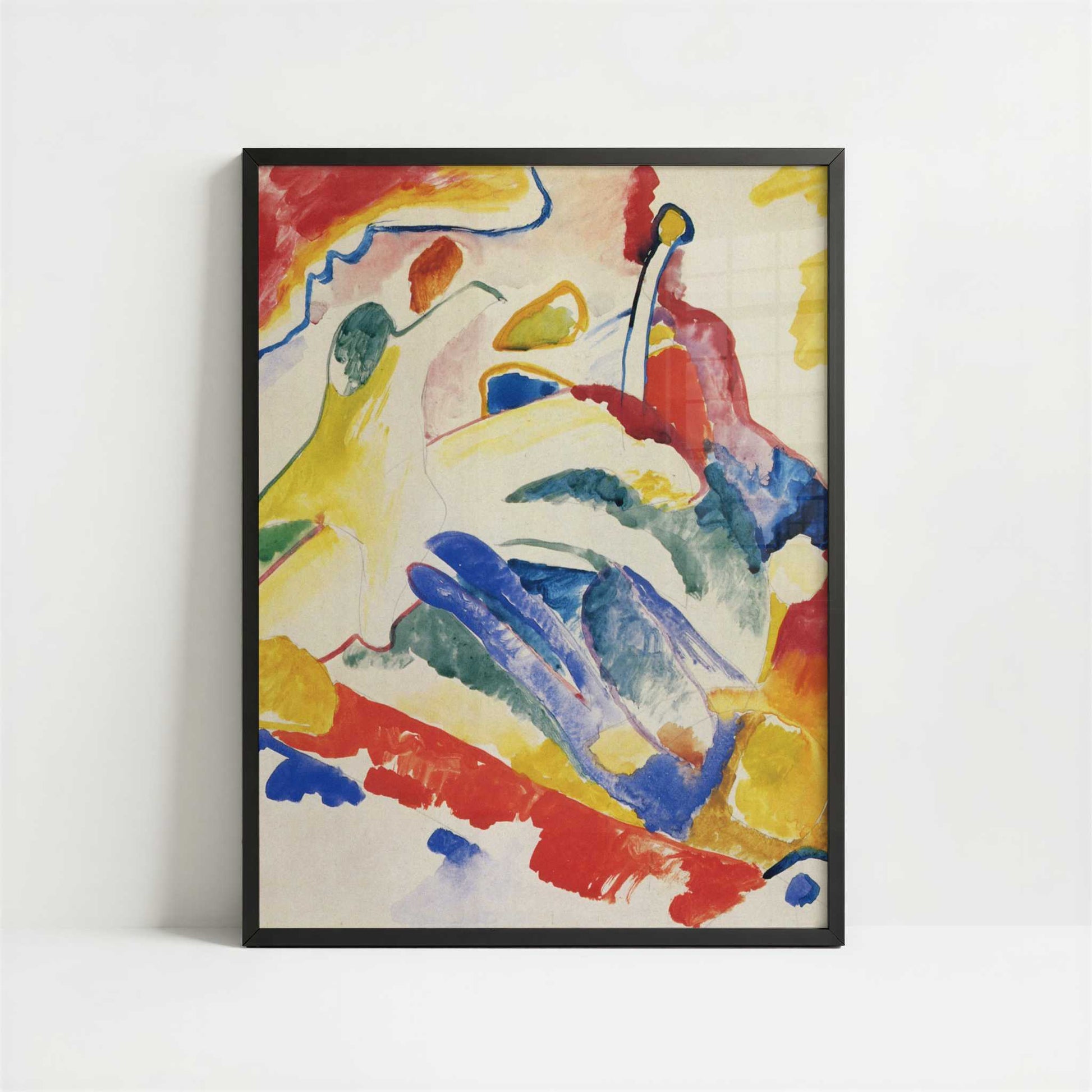 Composition II, Study (c.1910) by Wassily Kandinsky – Art Print - Art print in black frame