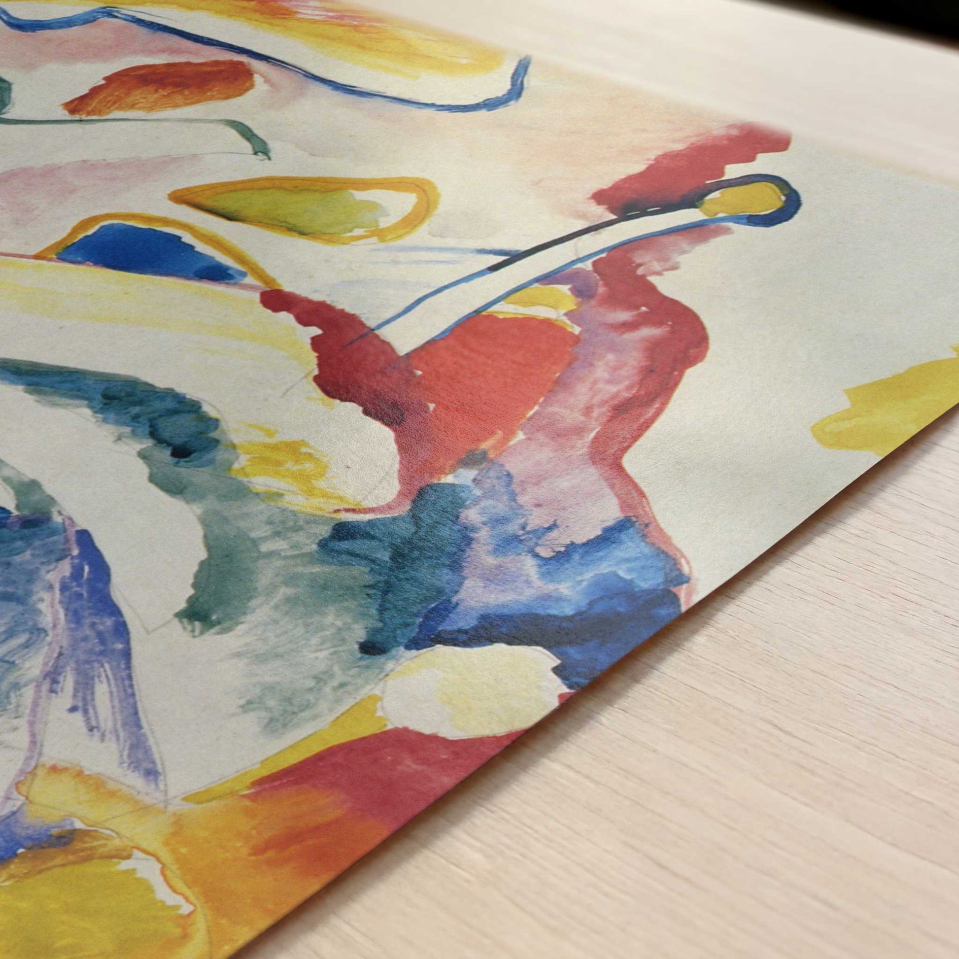 Composition II, Study (c.1910) by Wassily Kandinsky – Art Print - Close-up detail of the art print