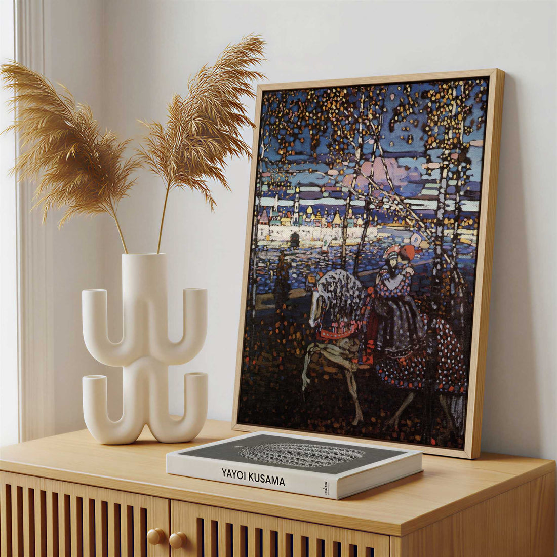 Framed Canvas - Framed canvas in a stylish interior setting