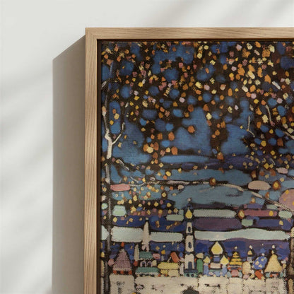 Framed Canvas - Close-up detail and texture of the framed canvas