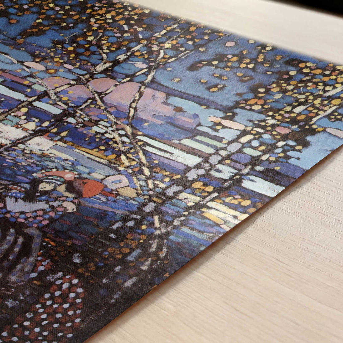 Couple Riding (1906) by Wassily Kandinsky – Art Print - Close-up detail of the art print