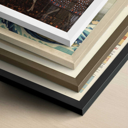 Couple Riding (1906) by Wassily Kandinsky – Art Print - Close-up detail of the different frames