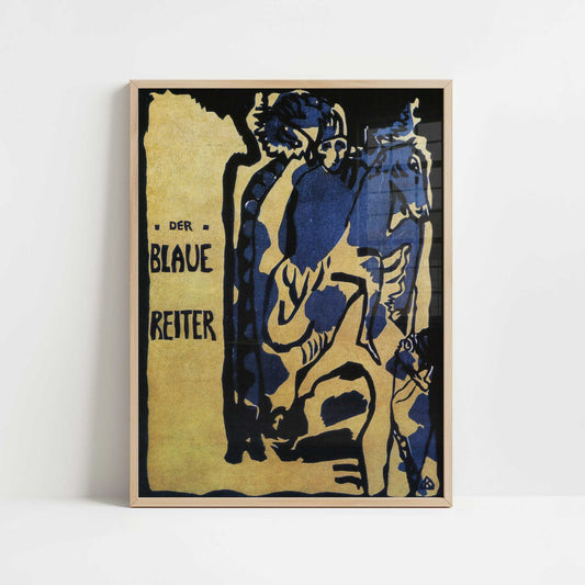 Cover for the Almanac der Blaue Reiter (1912) by Kandinsky – Art Print - Art print in oak frame