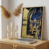 Framed Canvas - Framed canvas in a stylish interior setting