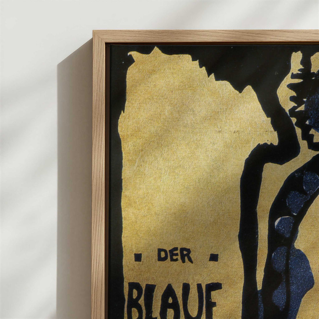 Framed Canvas - Close-up detail and texture of the framed canvas