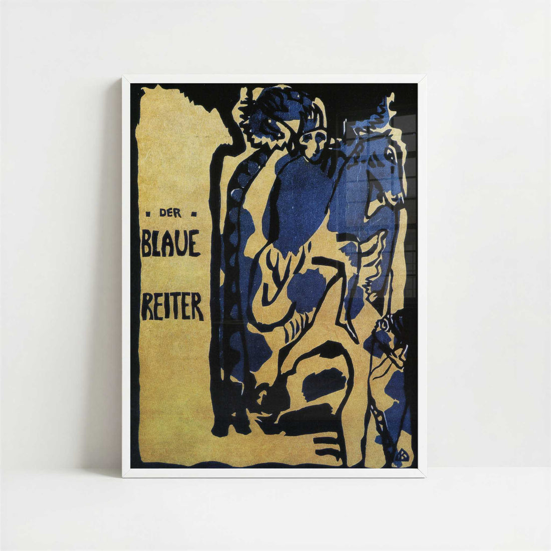 Cover for the Almanac der Blaue Reiter (1912) by Kandinsky – Art Print - Art print in white frame