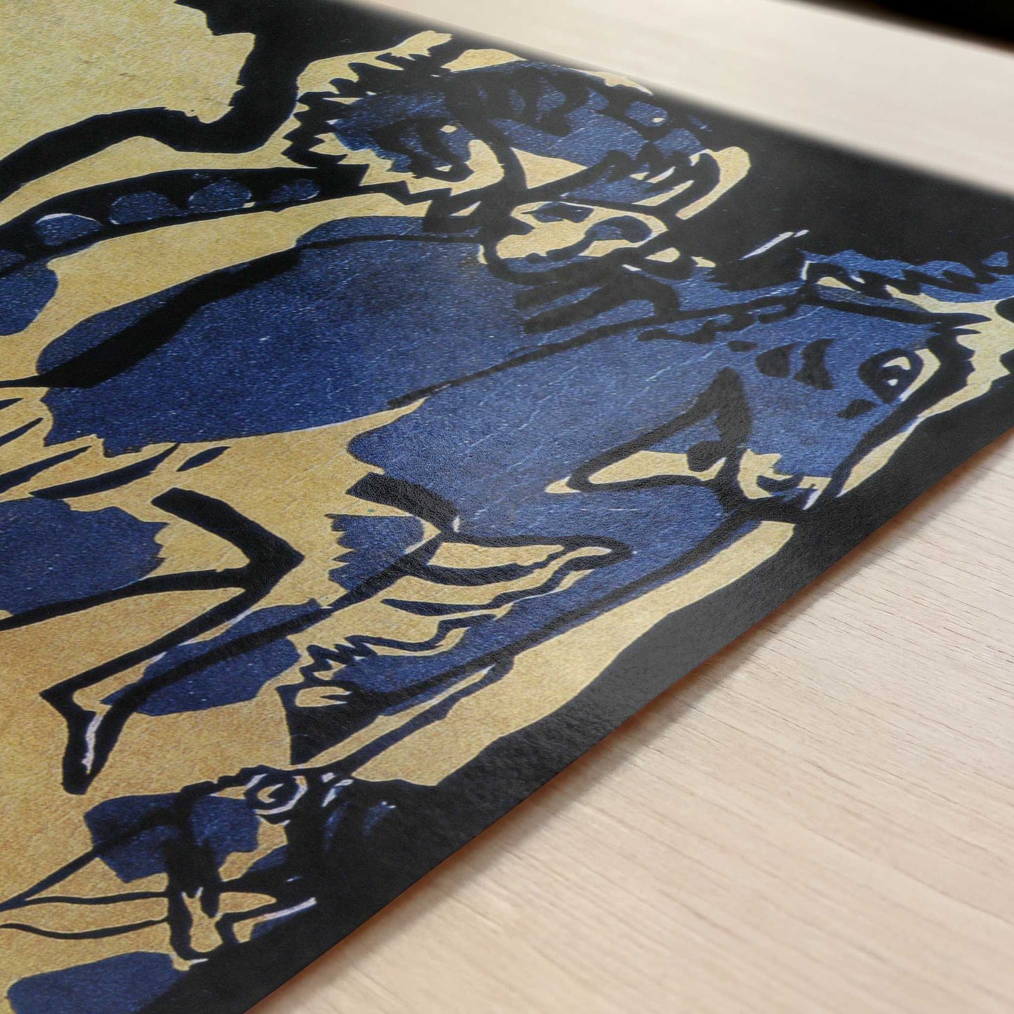 Cover for the Almanac der Blaue Reiter (1912) by Kandinsky – Art Print - Close-up detail of the art print
