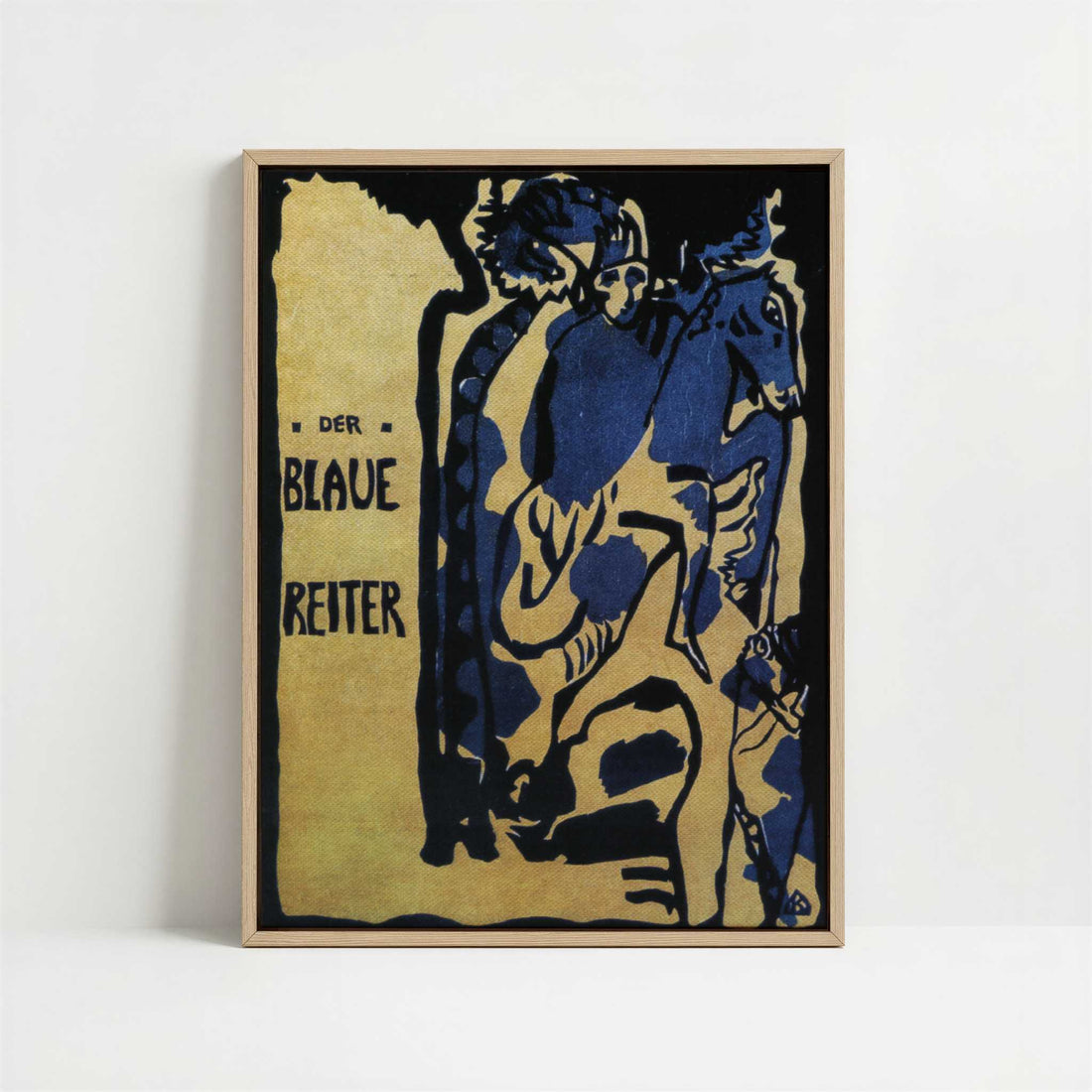 Framed Canvas - Framed canvas in oak color frame