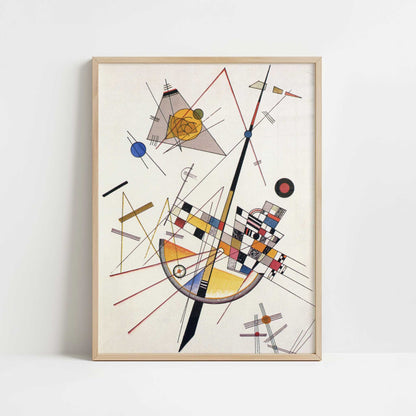 Delicate Tension (1923) by Kandinsky – Art Print - Art print in oak frame