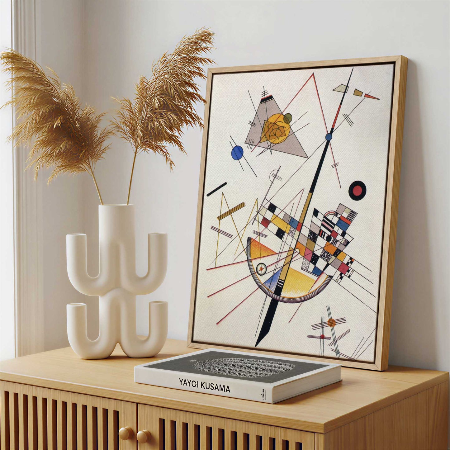 Framed Canvas - Framed canvas in a stylish interior setting