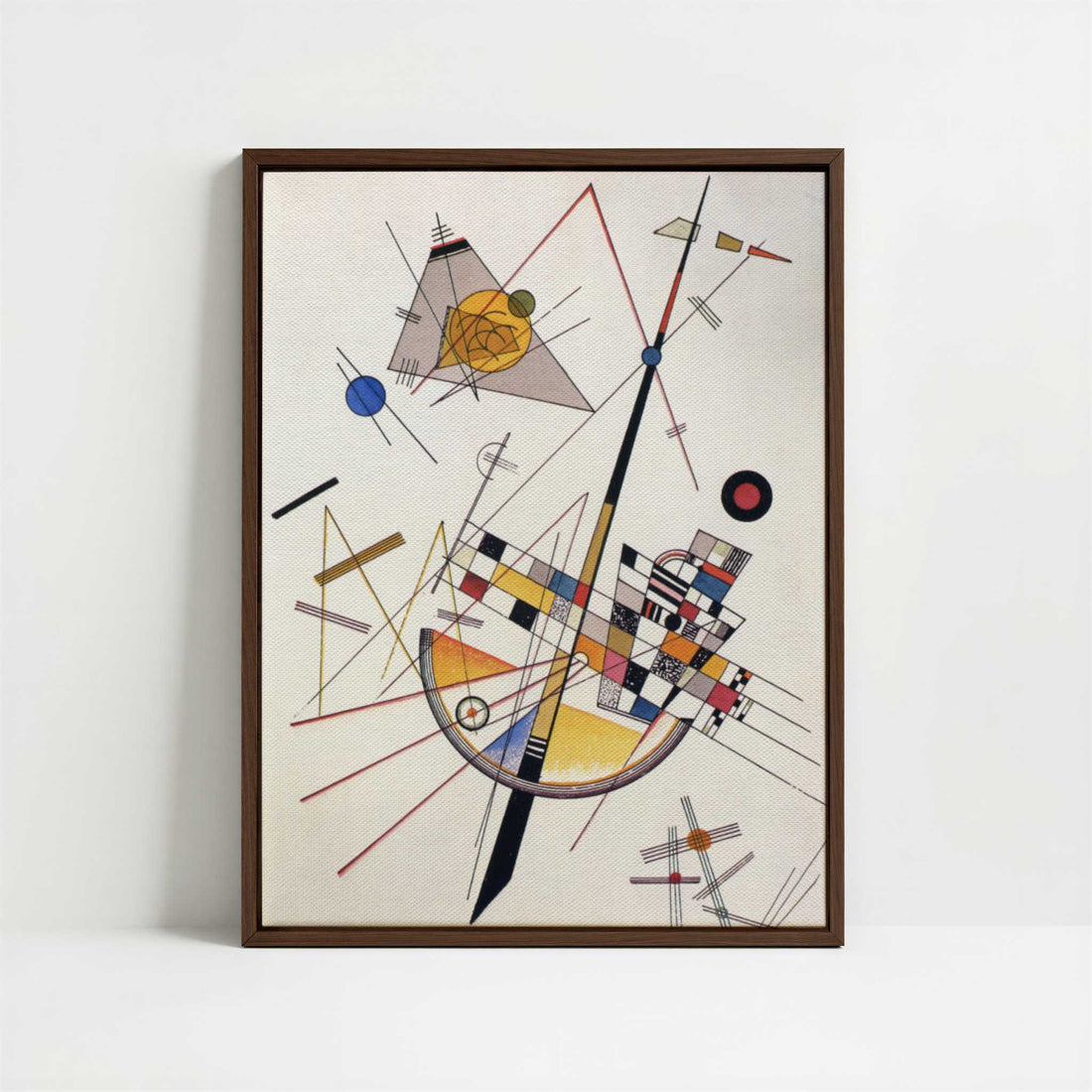 Framed Canvas - Framed canvas in dark wood color frame