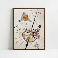 Framed Canvas - Framed canvas in dark wood color frame